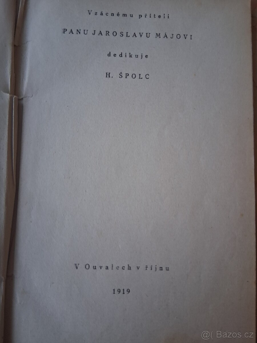 Kniha z roku 1919 DOKTOR HRBÁČEK Román dítěte H.Špolc - 9