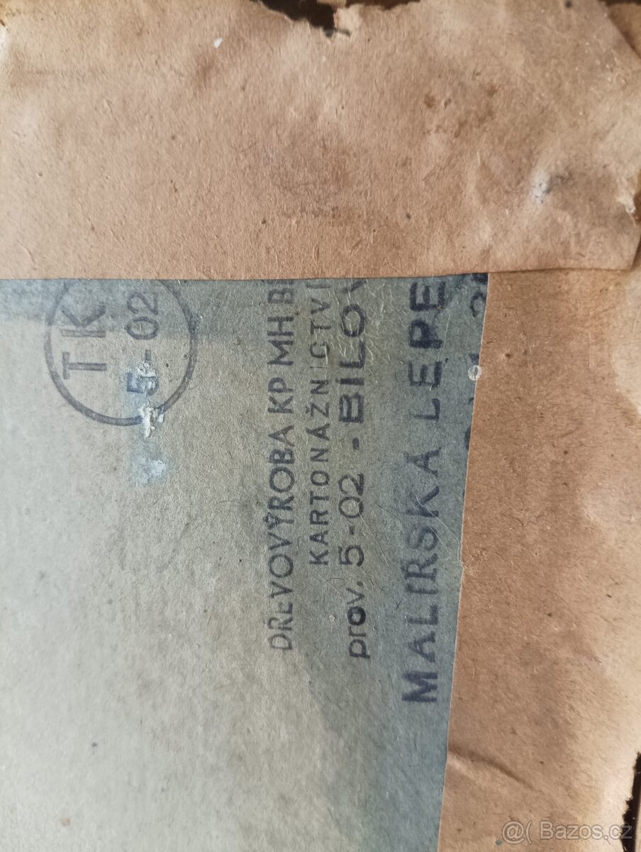 OBRAZ OLEJ NA KARTONU LOVECKÝ MOTIV SIGNATURA NEČITELNÁ - 9