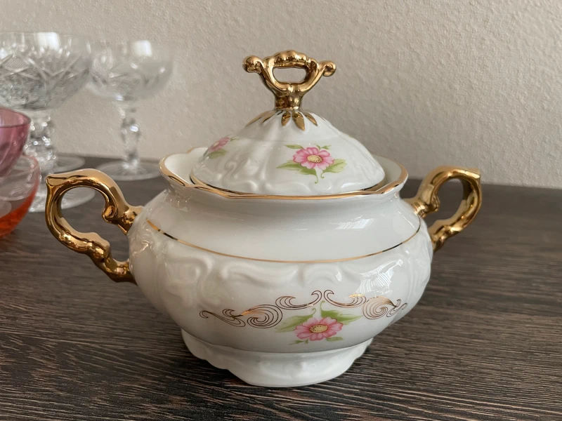 Čajová souprava Marie Louise karlovarský porcelán Thun - 9