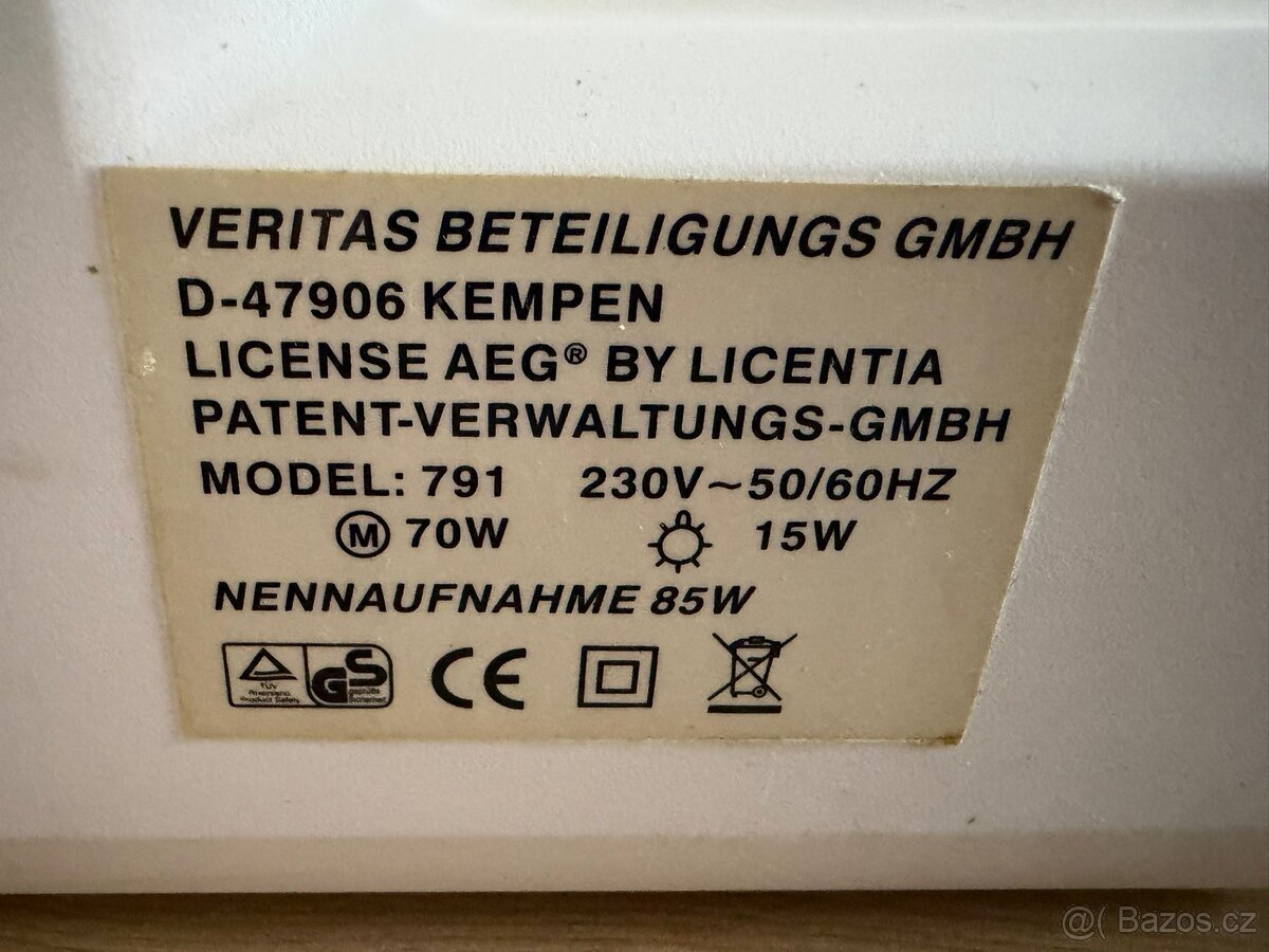 Elektrický šicí stroj AEG - 9