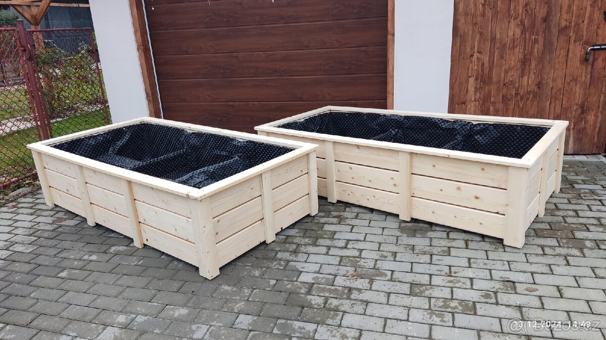 TRUHLÍKY, vyvýšené záhony... různé rozměry, design... - 9