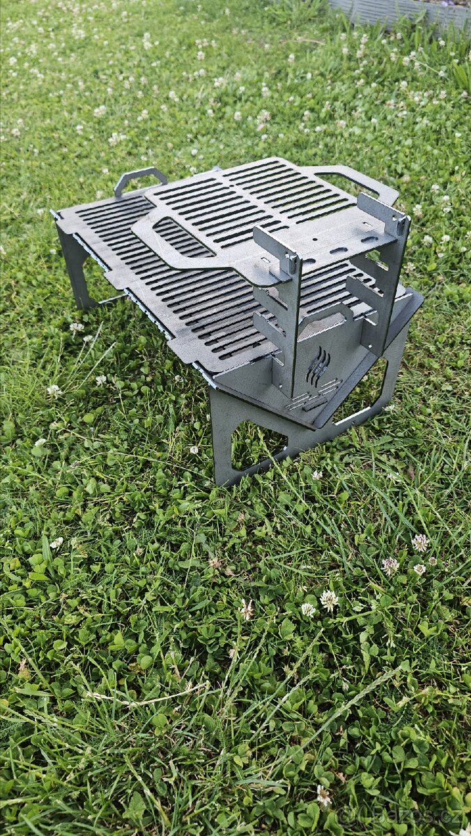 🏕️ Skládacà cestovnà ohniště s grilem – ideálnà do dodávky - 9