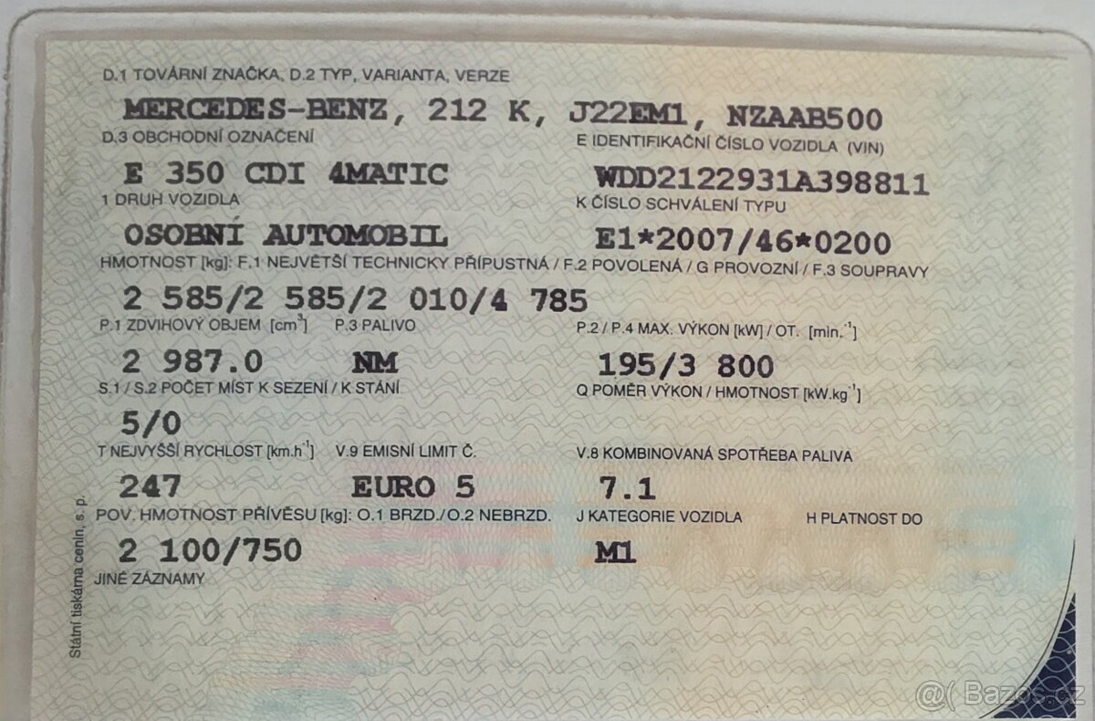 Prodám Mercedes Benz E 350 4 matik - 9