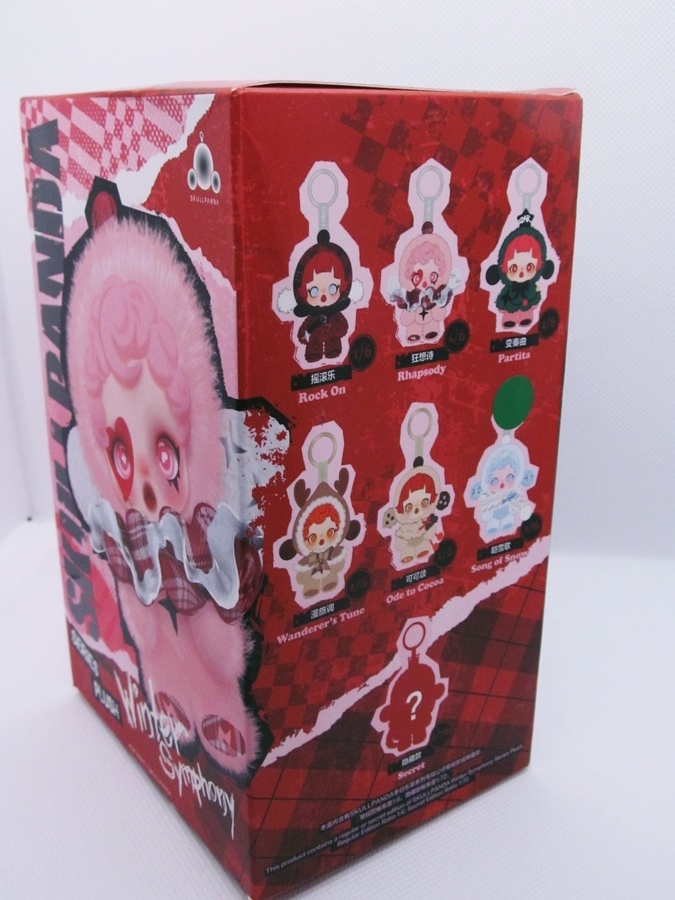 č.3 🐼 SKULLPANDA plyšová panenka BLINDBOX přívěsek SNOW - 9