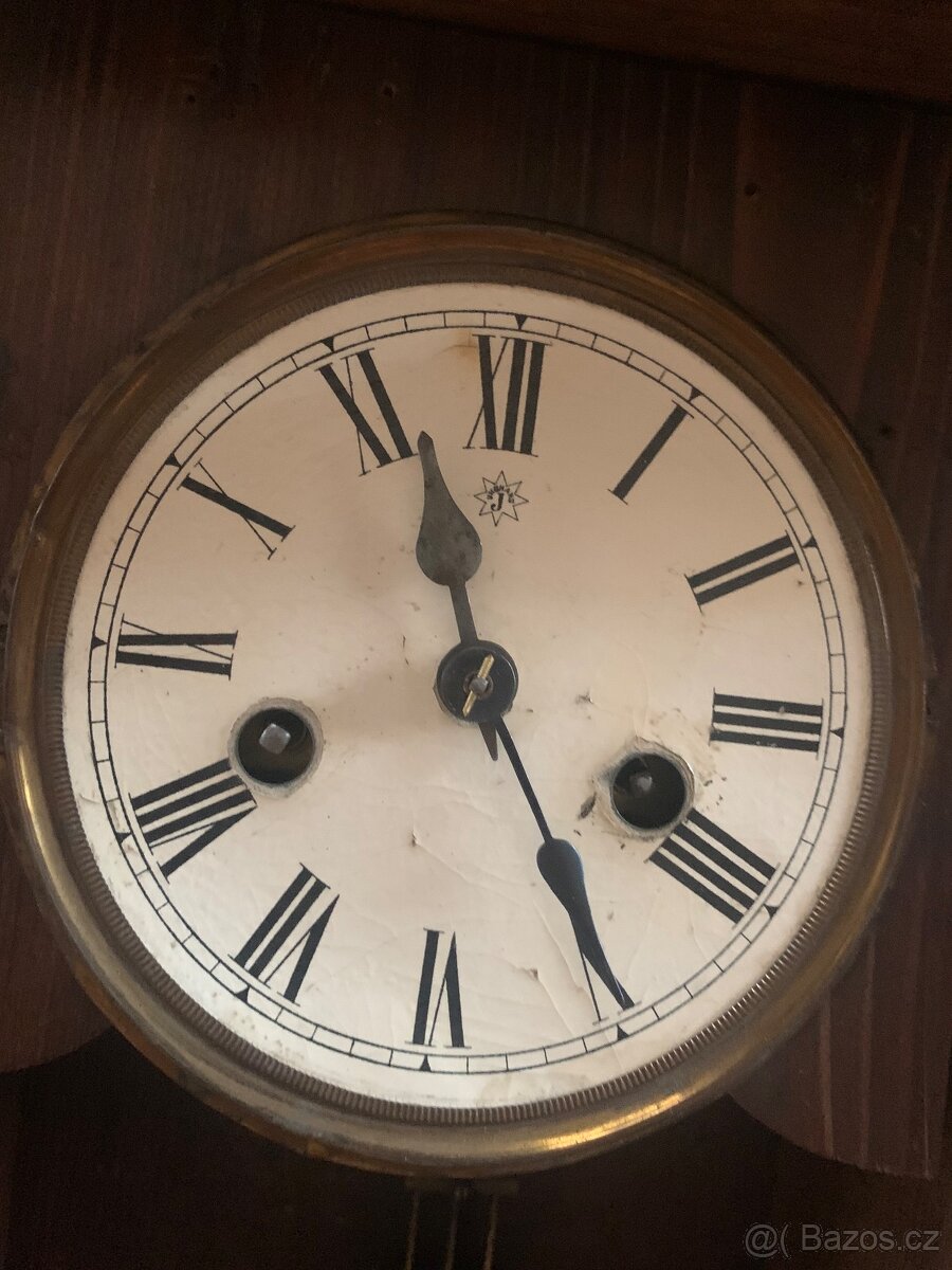 Prodám starožitné nástěnné hodiny Junghans - 9