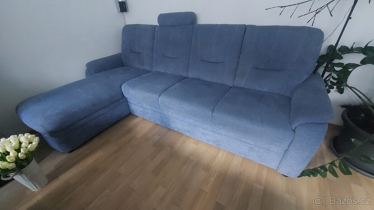 Sedaci souprava ,sedomodra - 9