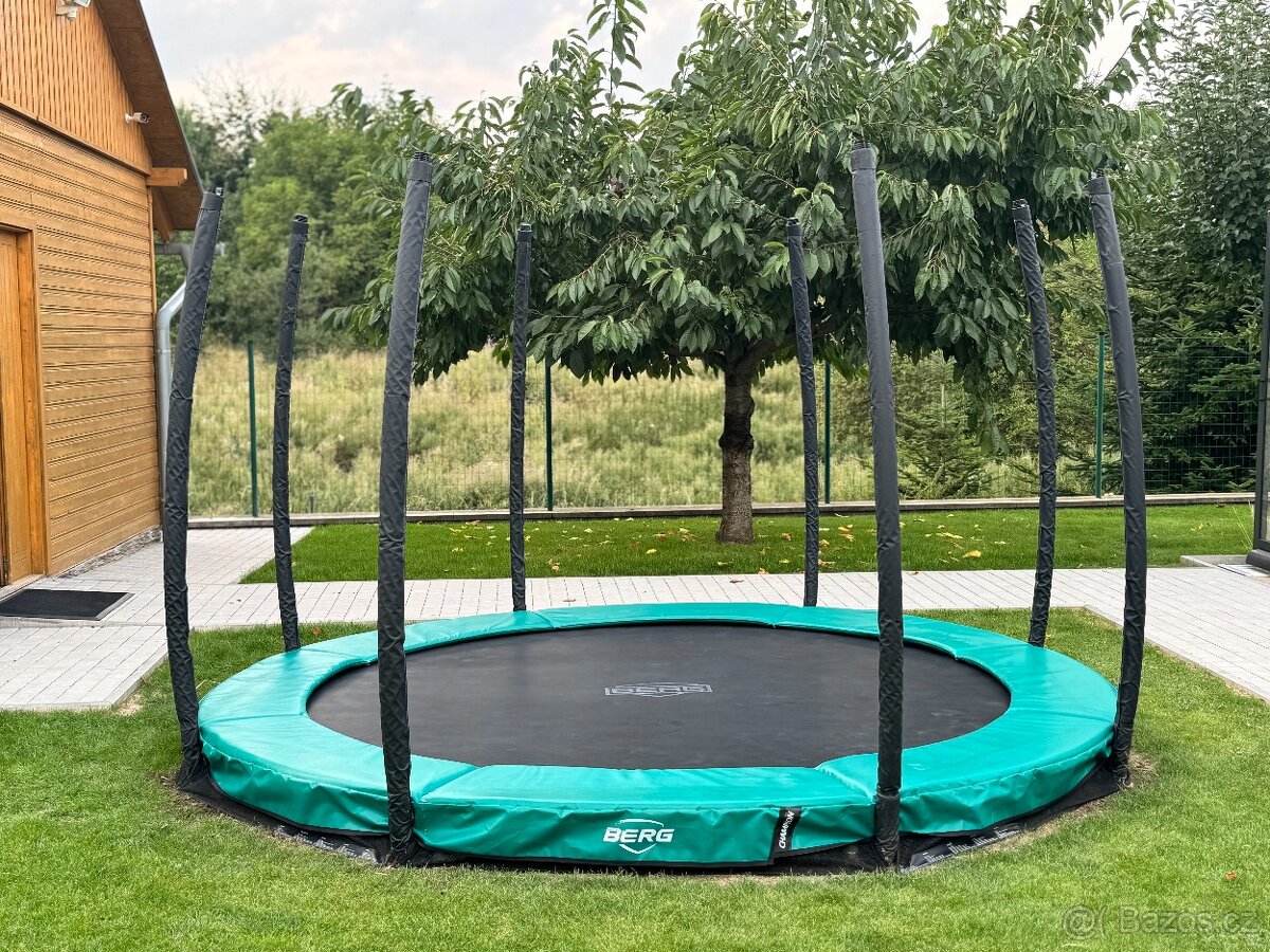 Trampolína BERG InGround Champion 330+safety net+zimní kryt - 9