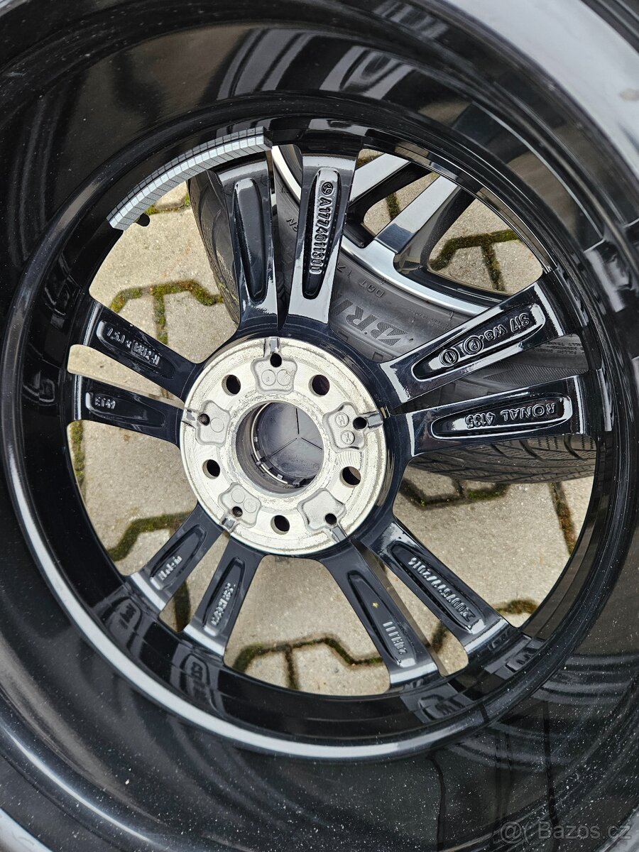 Originální Alu Mercedes 225/45/18 Zimní Bridgestone. - 9