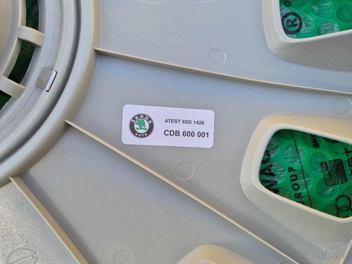 16" kryty kol (poklice) Škoda Octavia sada 4kusů CDB600001 - 9
