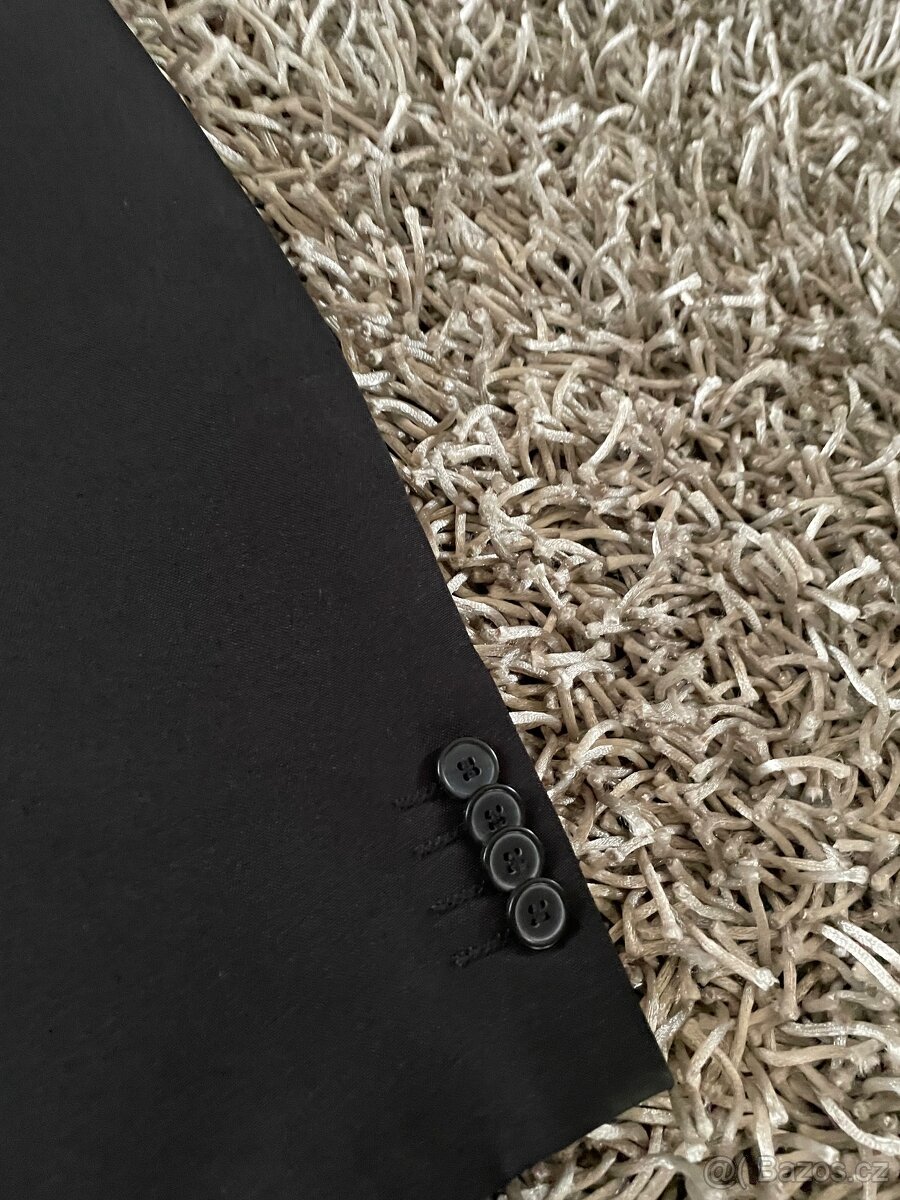 Pánský černý společenský oblek - 9