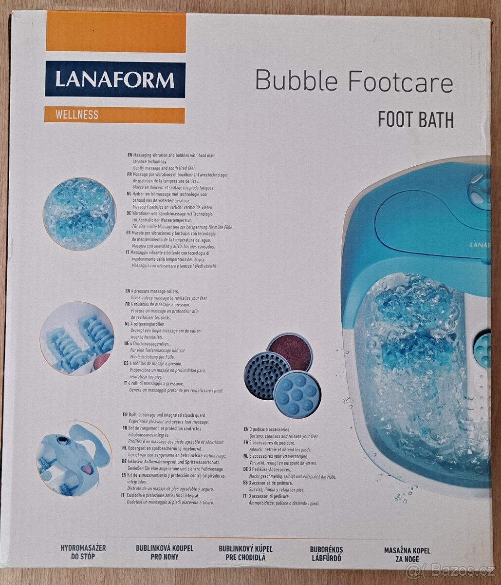 Perličková masážní lázeň na nohy Lanaform - 9
