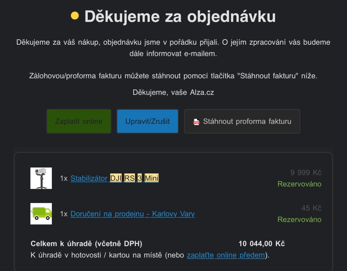 DJI RS3 mini stabilizátor - 9