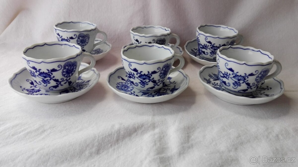 Cibulák kávova souprava I.Tř staré značení - 9