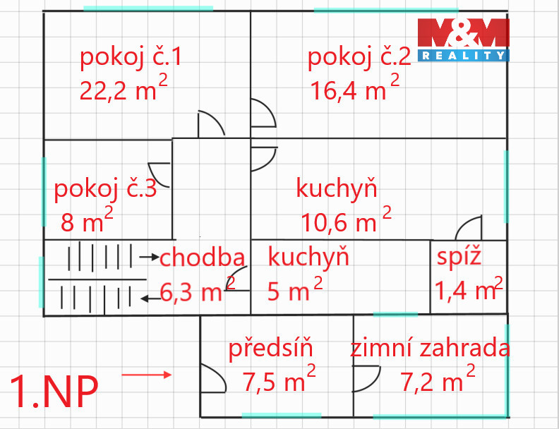 Prodej rodinného domu, 143 m², Ostřešany - 9
