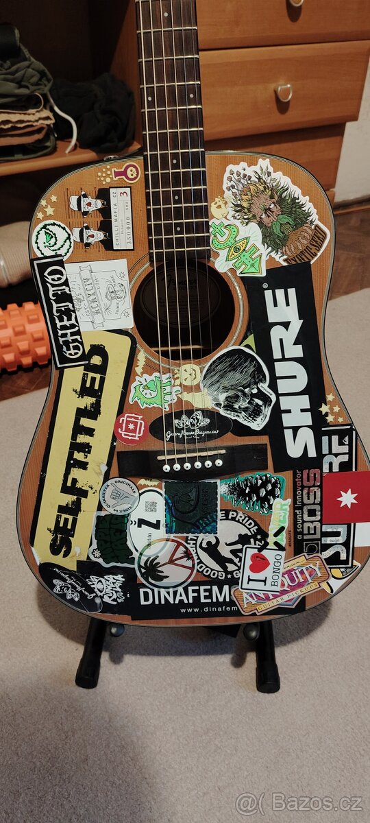 Akustická kytara Fender CD-60 + bohaté příslušenství - 9