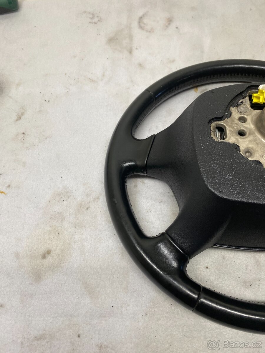 ŠKODA OCTAVIA 2 04-13- KOŽENÝ MULTIFUNKČNÍ VOLANT S AIRBAGEM - 9