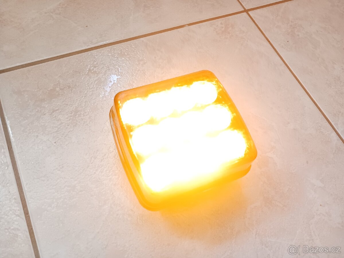LED výstražné světlo, oranžové - 9