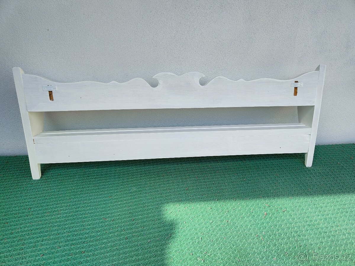 Retro vintage bílý věšák - 9