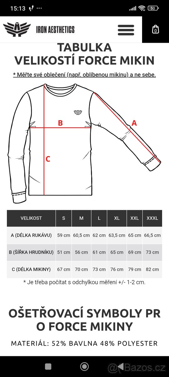 Nová pánská mikina Iron Aesthetics 2XL, PC 699,- - 9