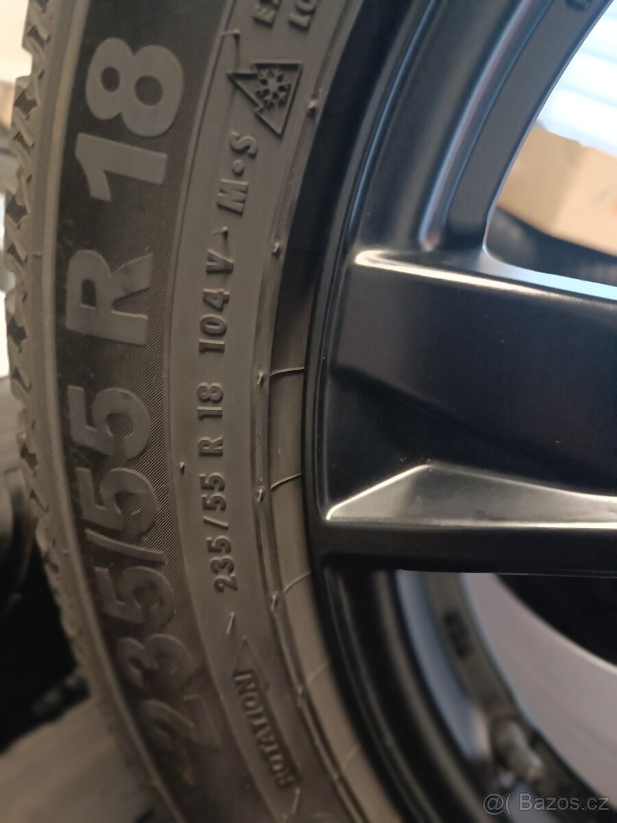 Alu kola 5x112r18 Škoda Kodiaq černý mat - 9