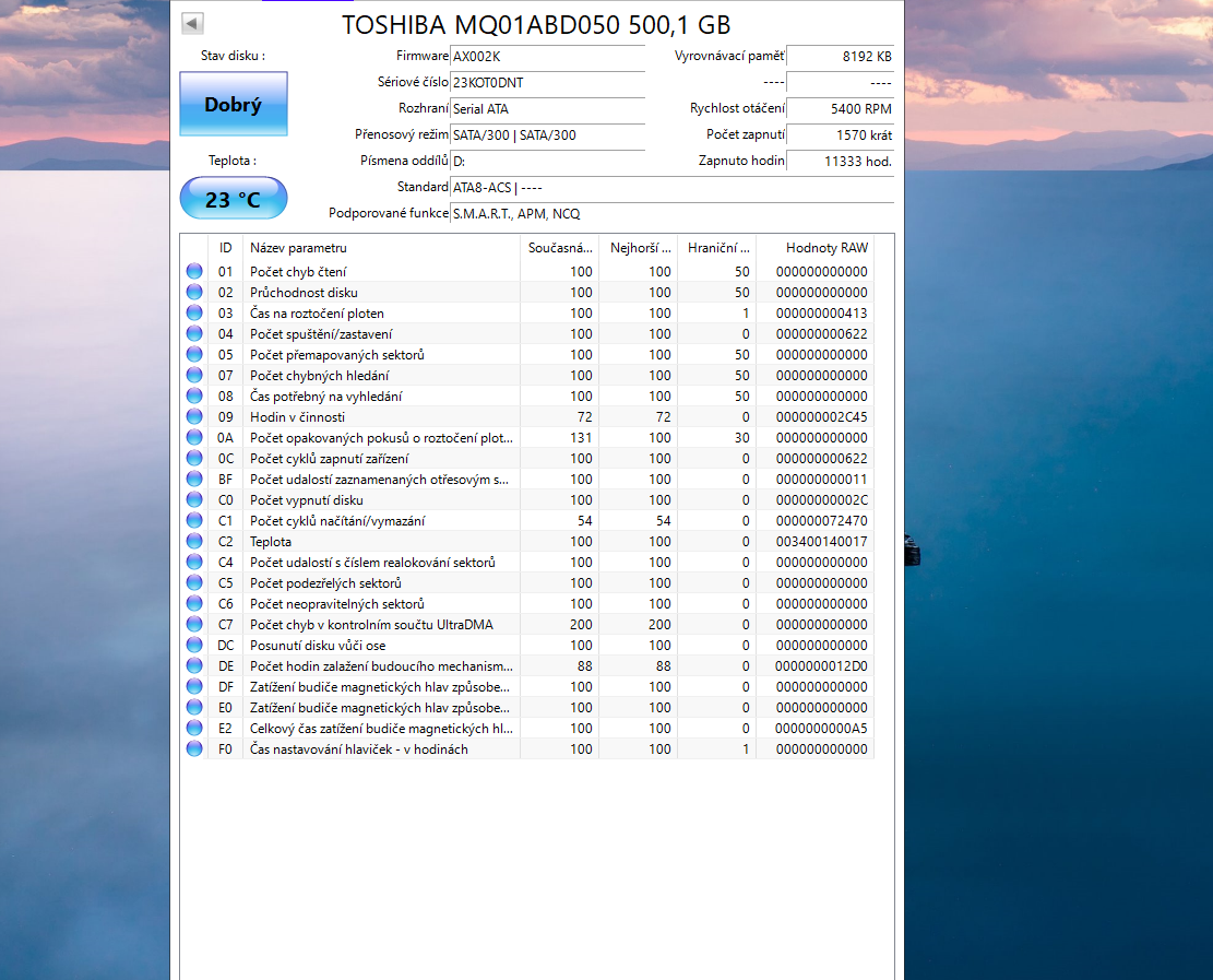 7x 500GB Sata do Notebooku bez vadných sektorů - 9