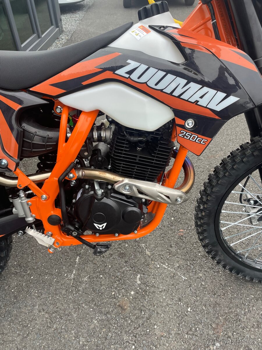 Pitbike Markstore Zuumav K5-250cc PRO 21/18 - oranžová - 9