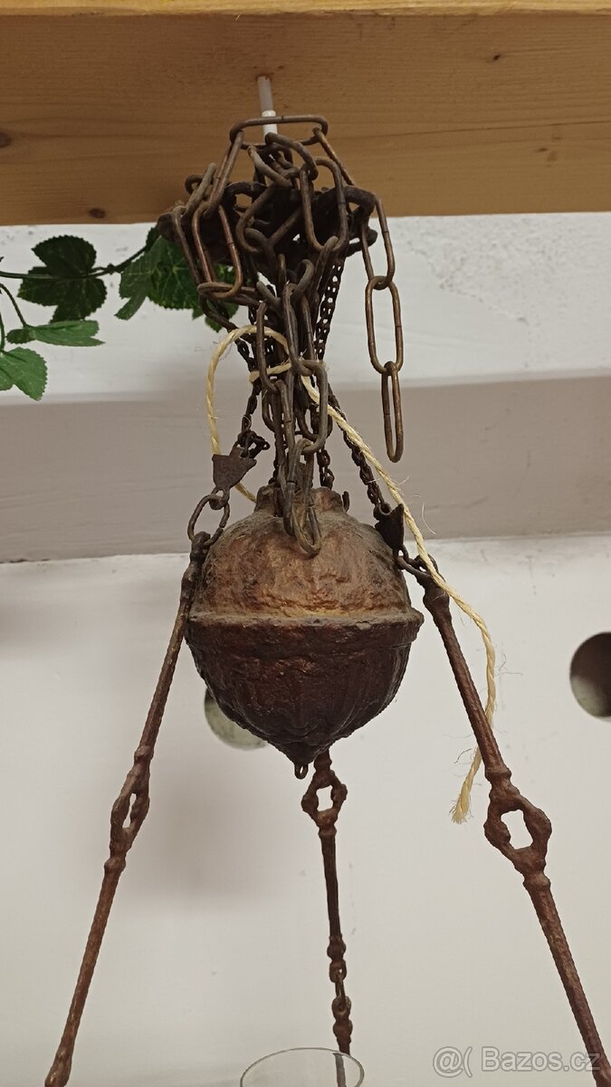 Petrolejová lampa lustry 2 ks - 9