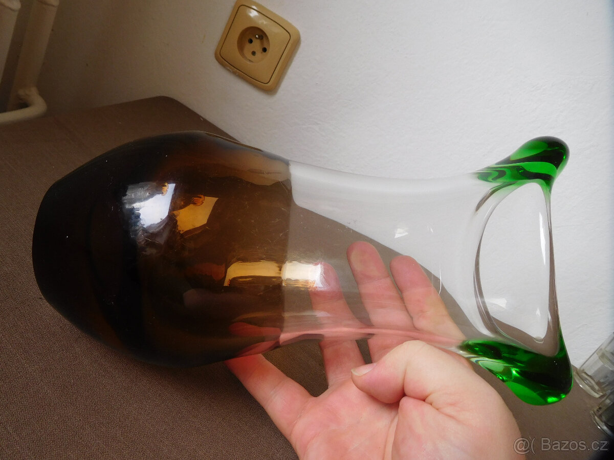 VÁZA - LADISLAV PALEČEK - ŠKRDLOVICE -HUTNÍ SKLO 2 - 9