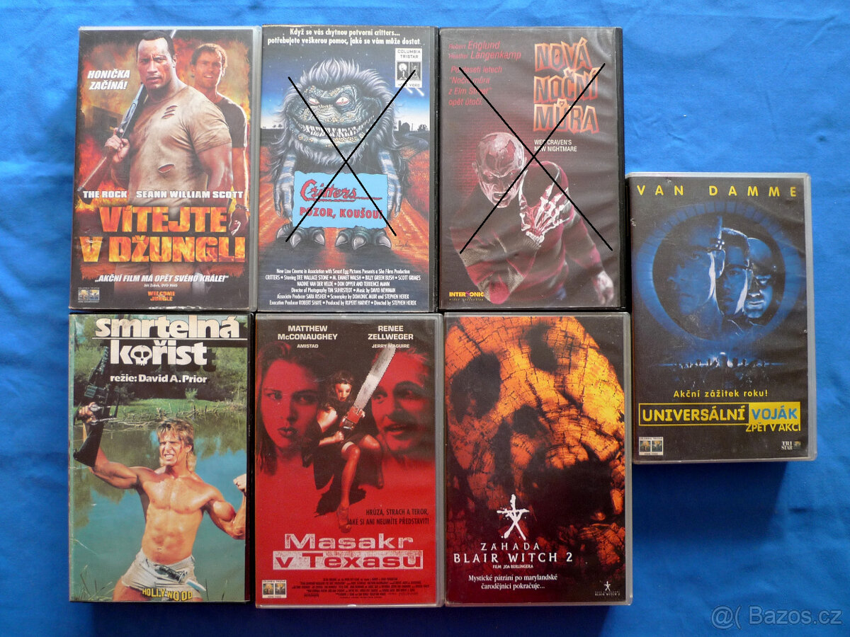 VHS Hudebni, horor, akta x a nove vhs - 9