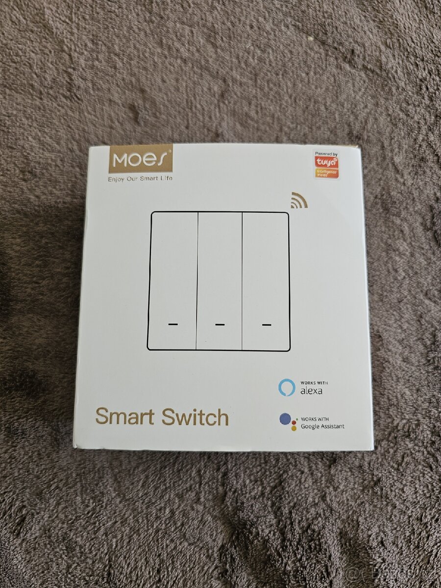 MOES smart Dvojitý Vypinač WIFI+RF433 switch - 9
