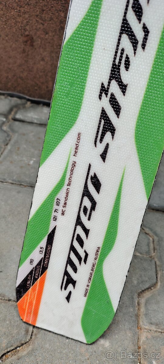 Lyže,boty, helma, hůlky, brýle. - 9