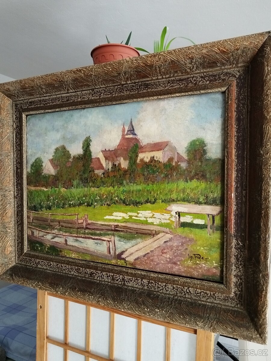 obraz NA BĚLIDLECH, olej, Josef Fiala - 9