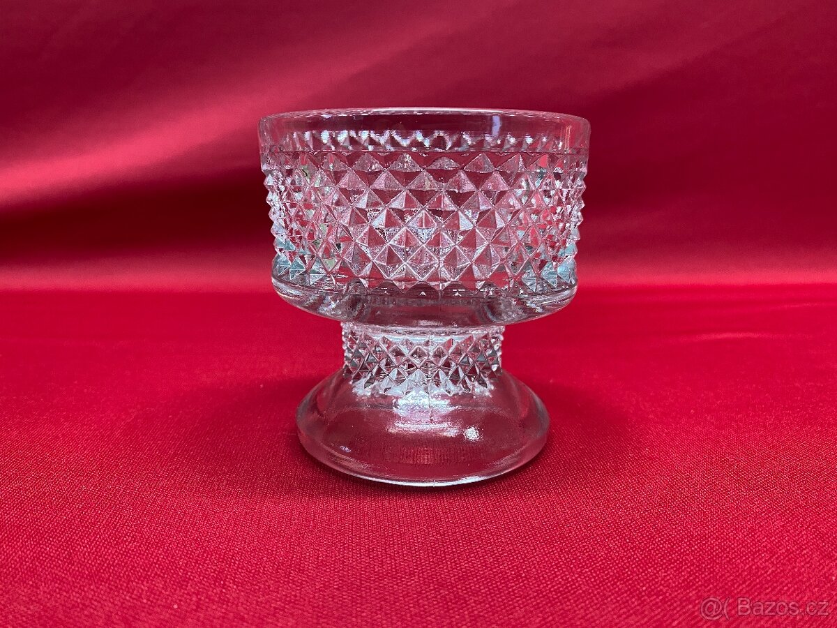 sklenice retro sklenice sada československé sklo pohár - 9
