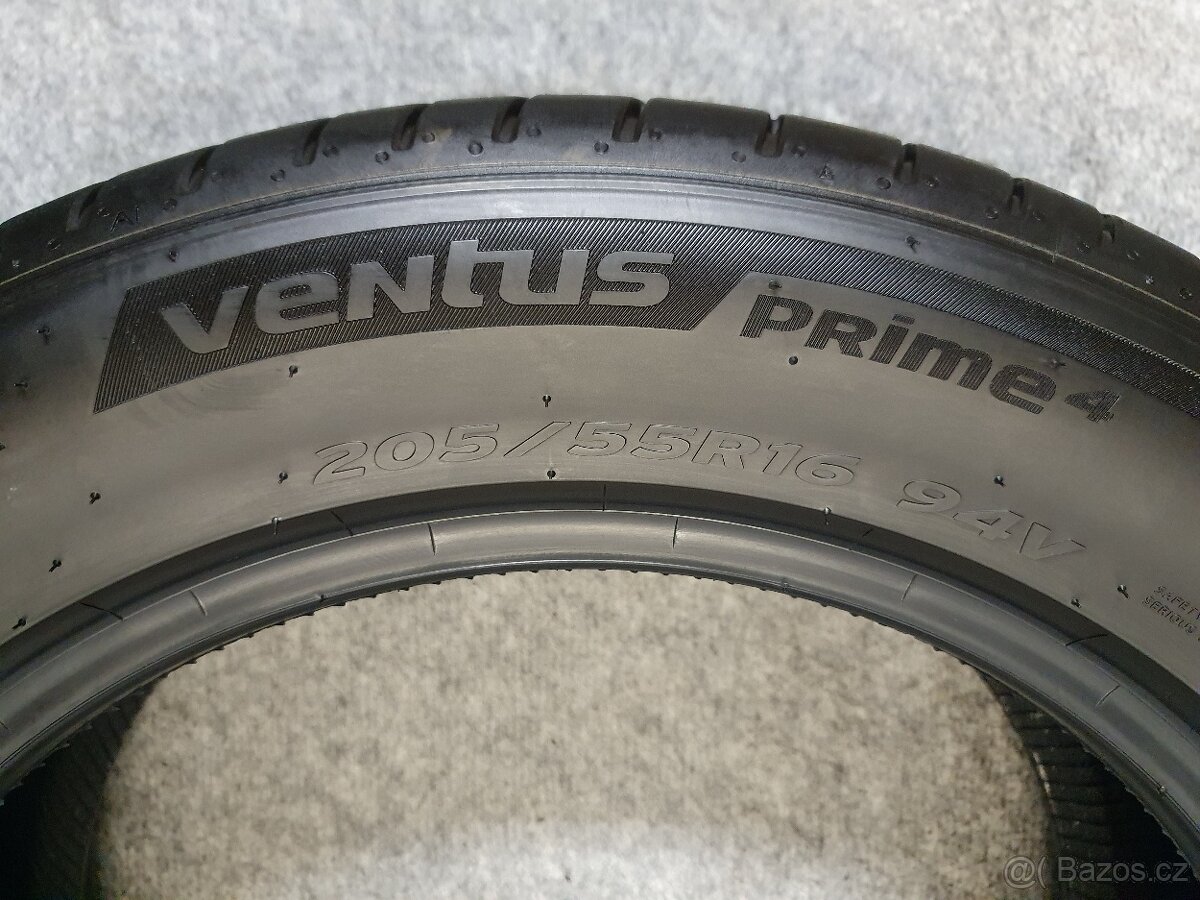 4x ZÁNOVNÍ 205/55 R16 Letní pneu Hankook Ventus prime 4 - 9