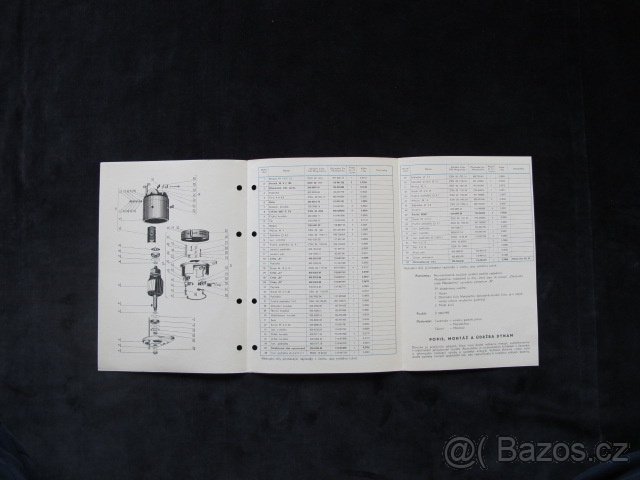 Dynamo seznam náhradních dílú PAL Magneton - 9