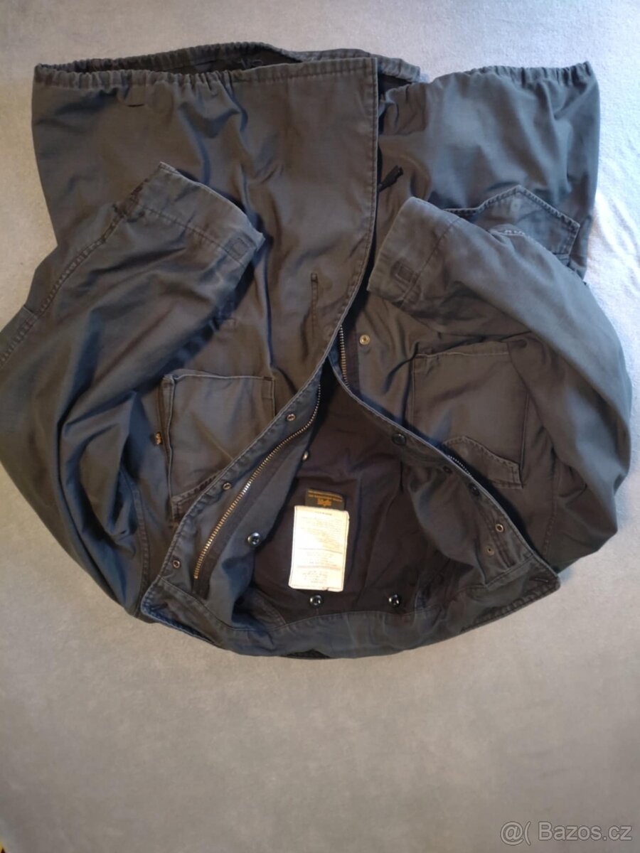 BUNDA PARKA M65 ALPHA INDUSTRIES XXL/R ČERNÁ - 9