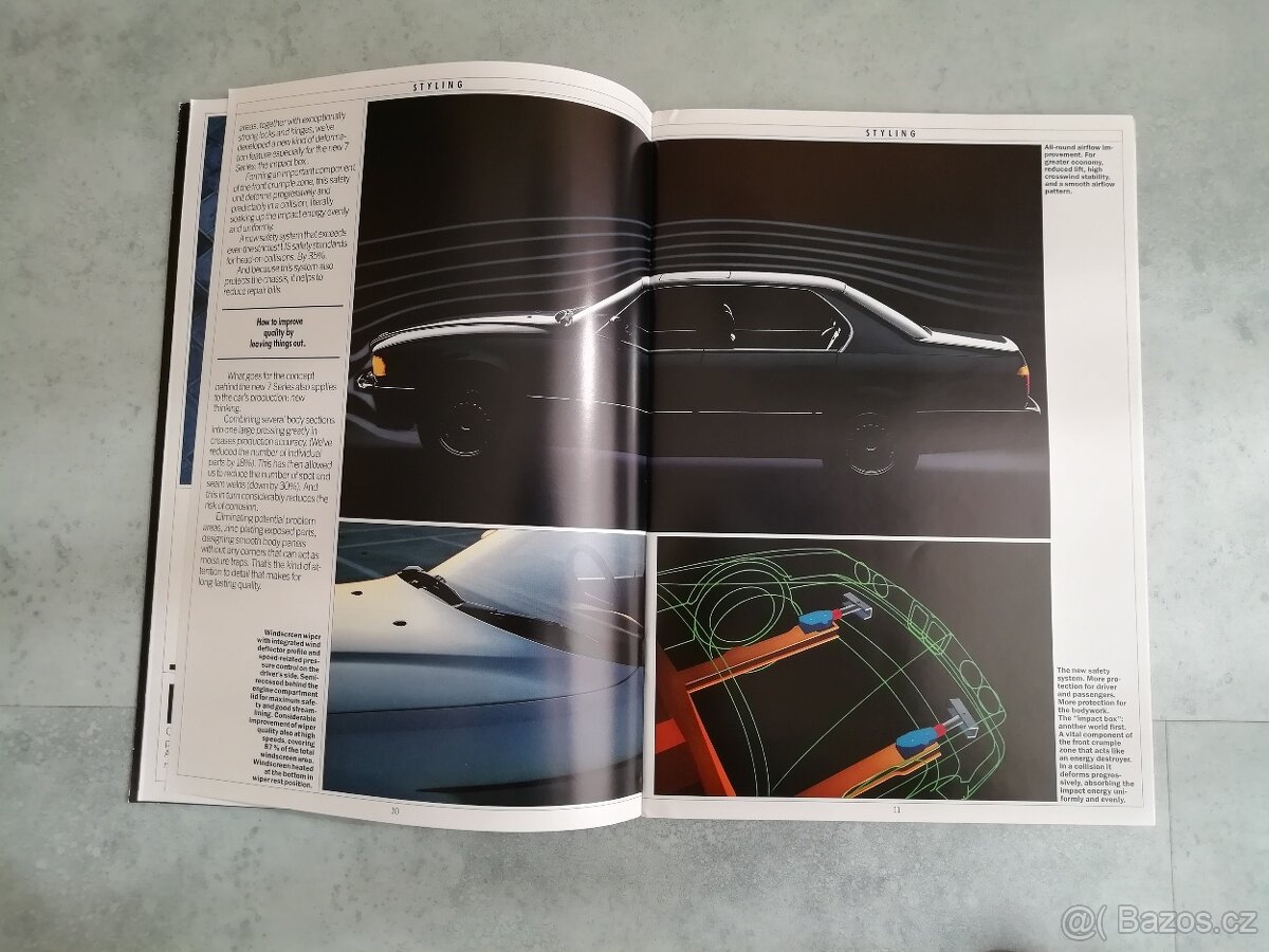 BMW E32 -složky s katalogy 1987 v angličtině - 9