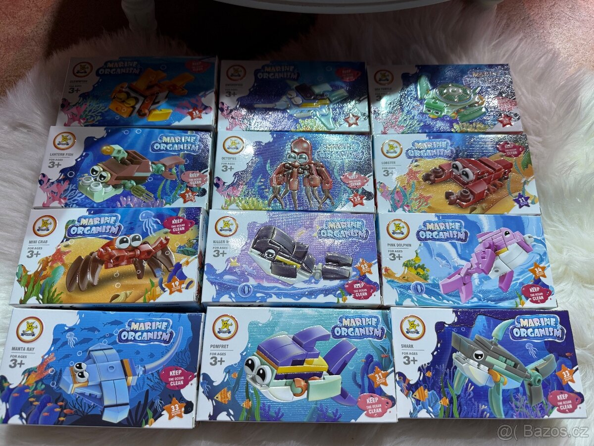 XXL sada mini stavebnic 12 kusů N.O.V.É. - 9