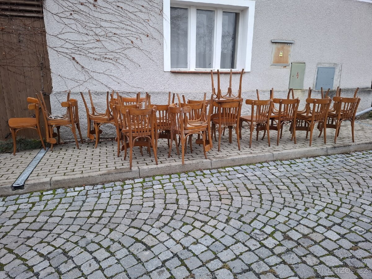 46x staré hospodské židle thonet - 9