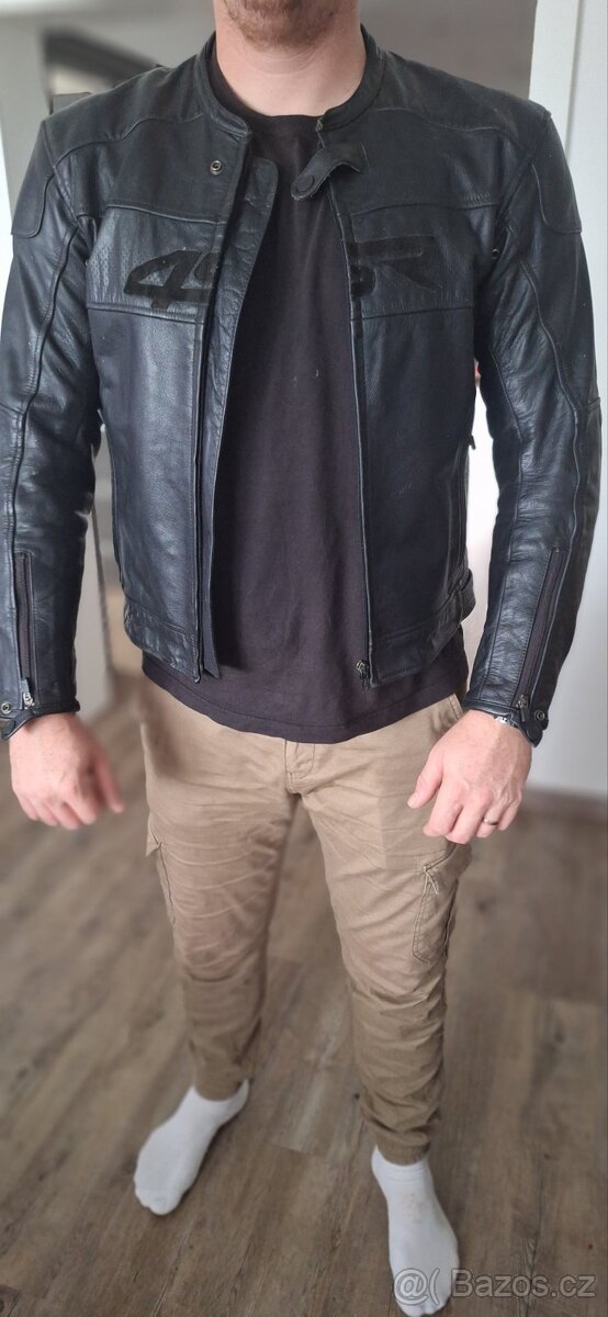 Kožená bunda 4sr Hooligan Black velvet - 9