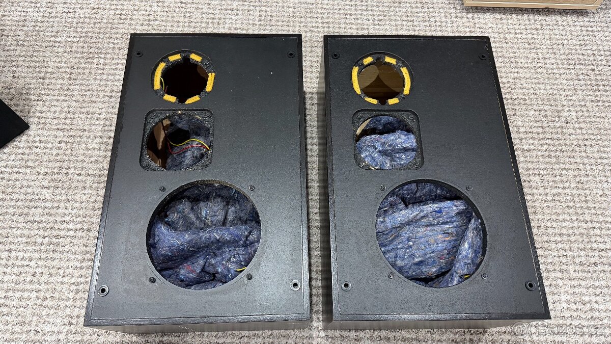 TESLA repro boxy ARS 1038 - korpusy + vyhybky - 9