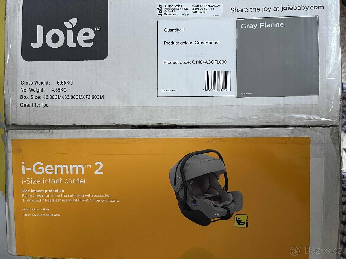 Autosedačka Joie I-Gemm 2 - grey flannel - 9