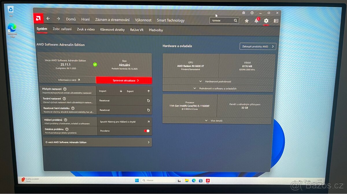 Herní PC – i5-11600KF / RX 6600 XT / 32GB RAM / 500GB SSD - 9