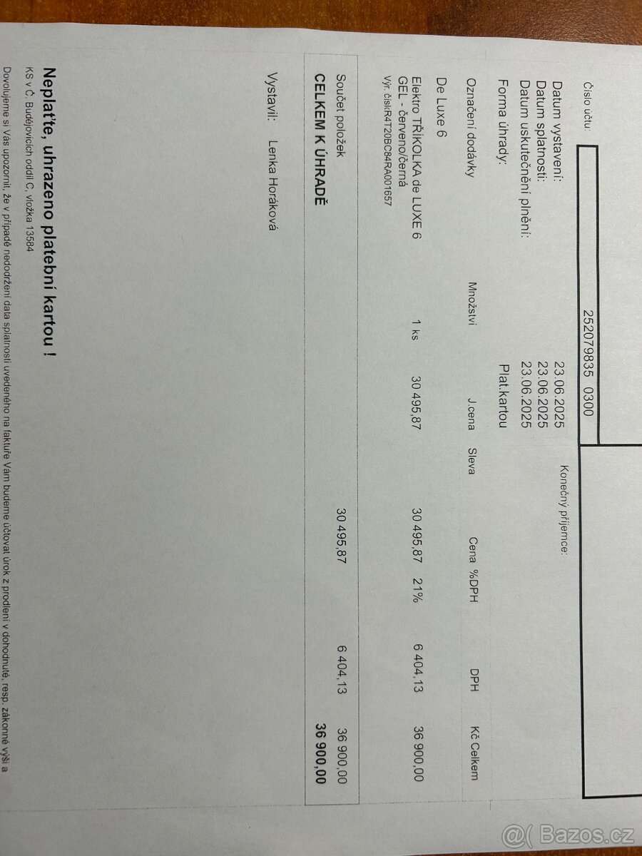 elektrická TŘÍKOLKA - 9