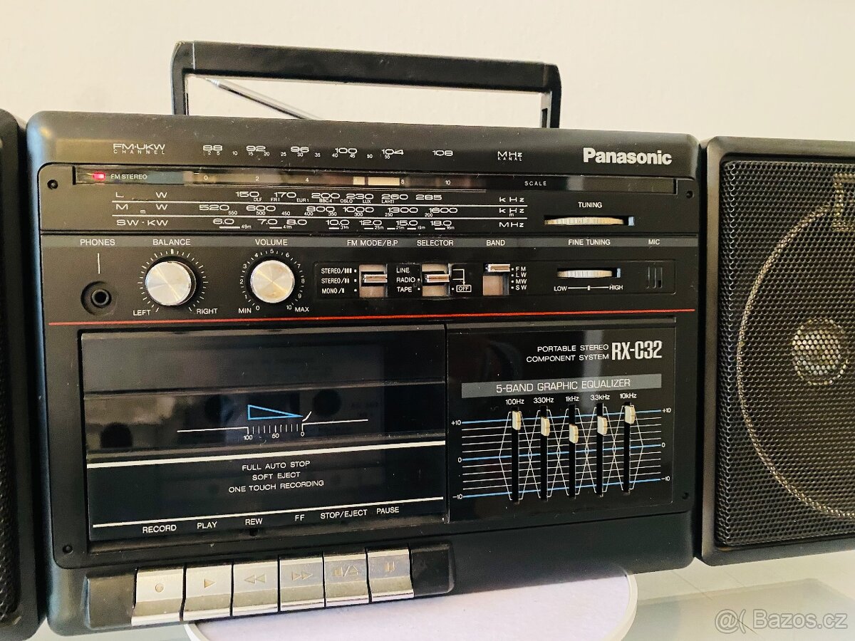 Radiomagnetofon Panasonic RX-C32, 80.léta - 9