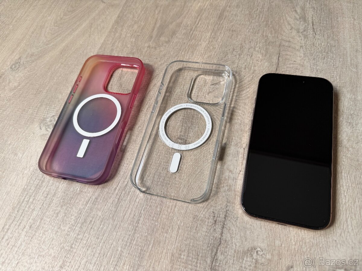 iPhone 16 Pro (128 GB / Pouštní titan) + 2 pouzdra + o. sklo - 9