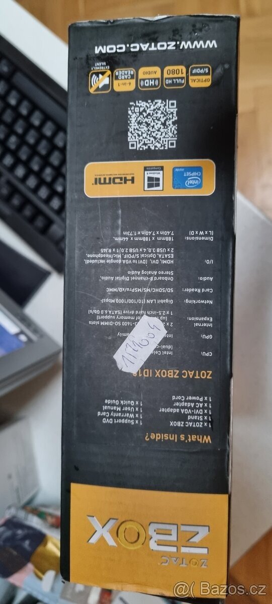 Zotac Zbox ID18 + DRŽÁK NA MONITOR + monitor BENQ 19" - 9