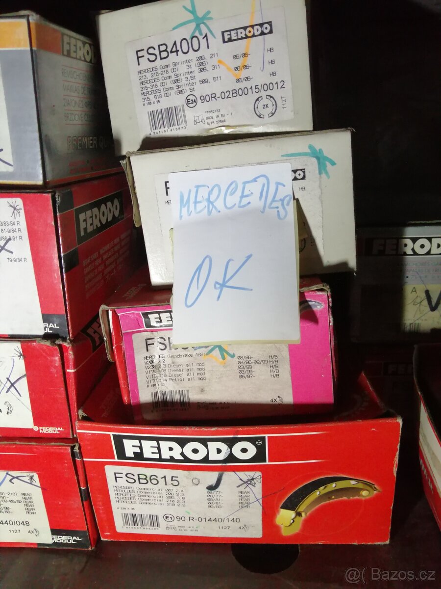 Brzdové obložení čelisti bubnování brda - 9