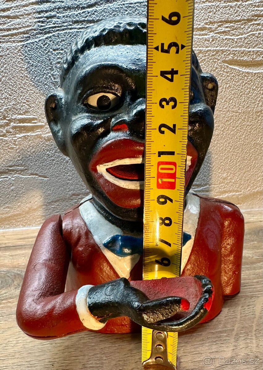 Stará mechanická pokladnička USA TOP kousek FUNKČNÍ - 9