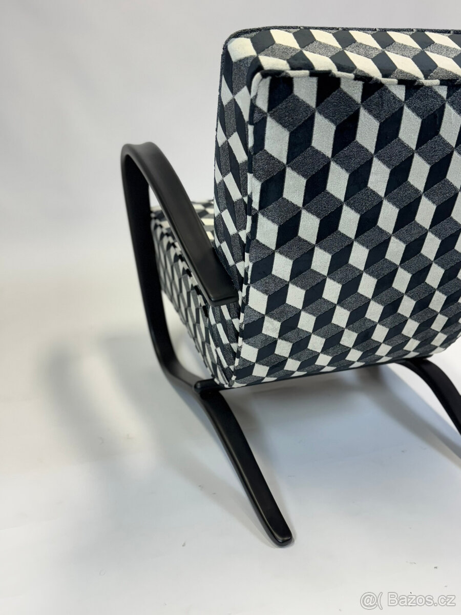 Luxusní křeslo Halabala H269 po kompletní renovaci - 9